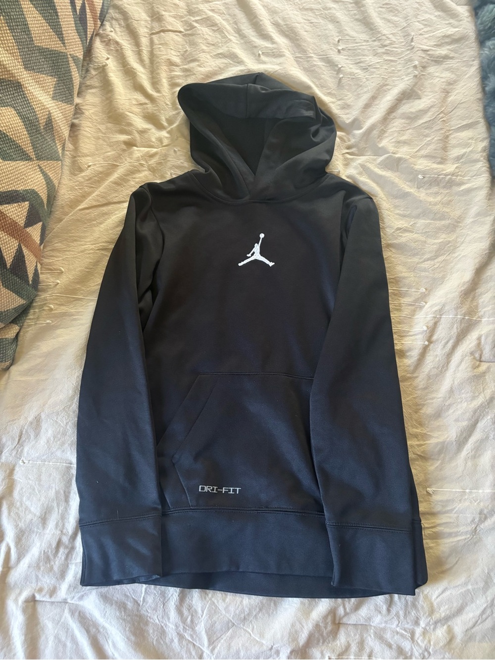 Nike Black Hoodie with White Jumpman Logo